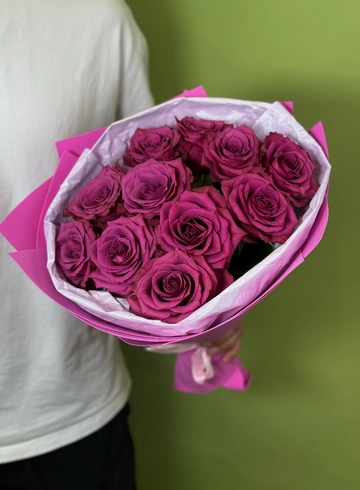 Букет из 11 роз &laquo;Пурпур&raquo; от интернет-магазина цветов в 